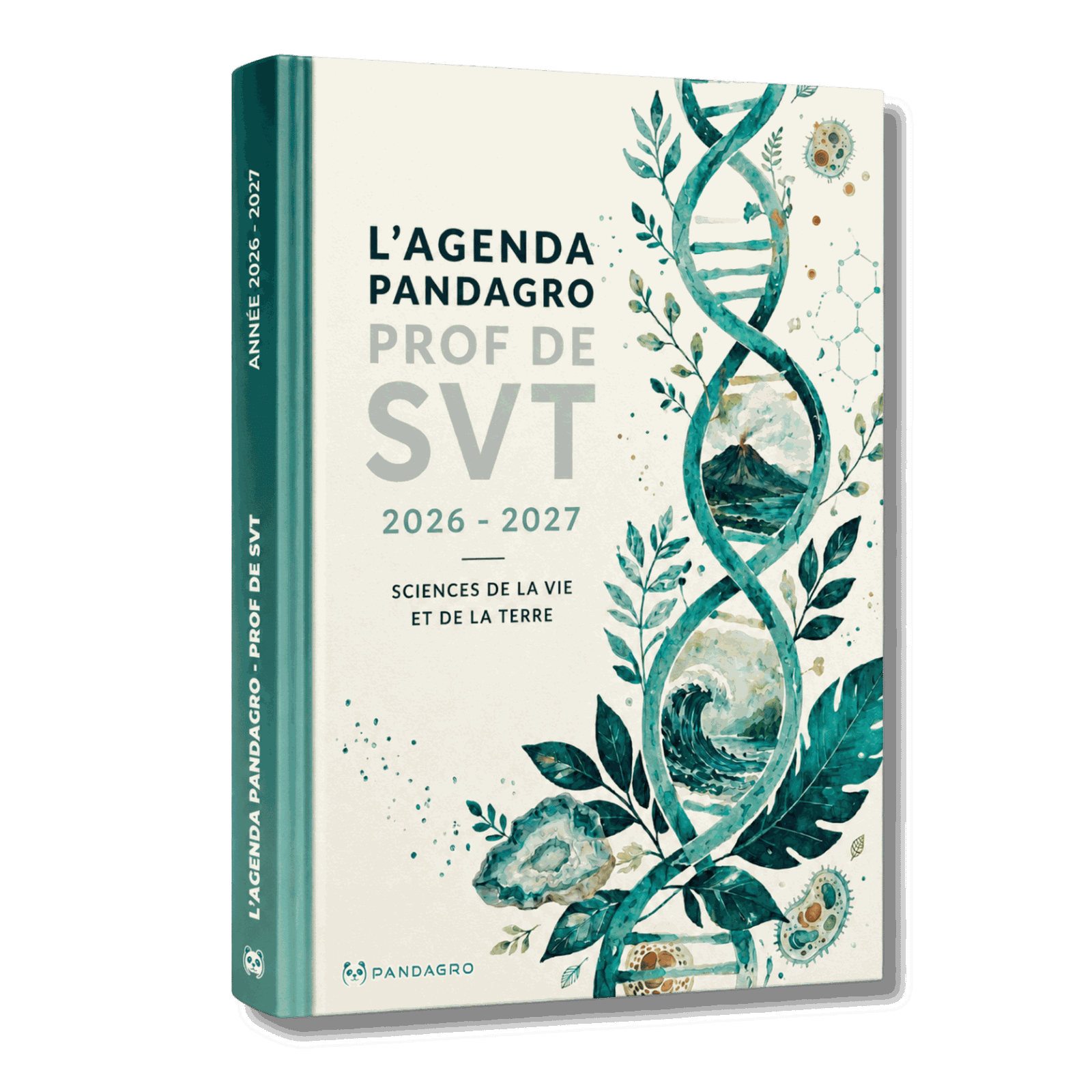 Agenda Pandagro SVT bleu vert