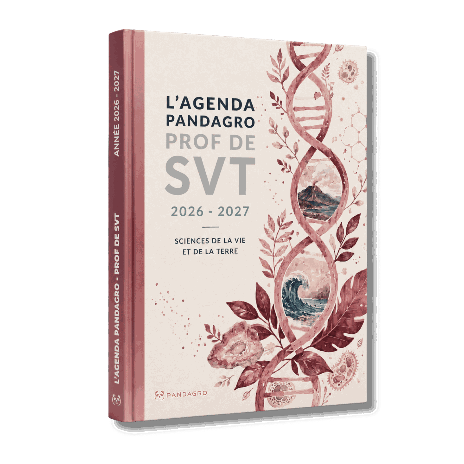 Agenda Pandagro SVT orange rouge