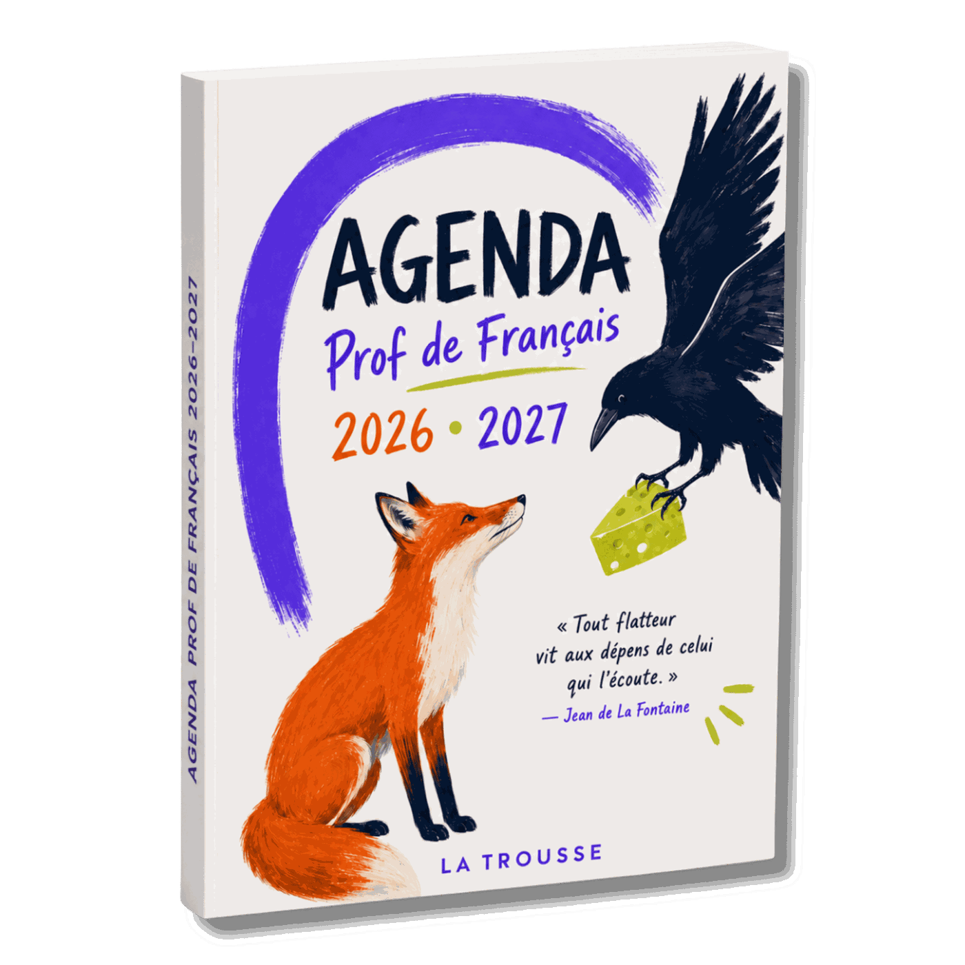 Agenda La Trousse Français couverture 6 — le corbeau et le renard